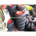 Plastic rim 16 inches 6.50-8 rubber wheel for wheelbarrow lawn mower,hay mowe,hand truck,and Handling equipment